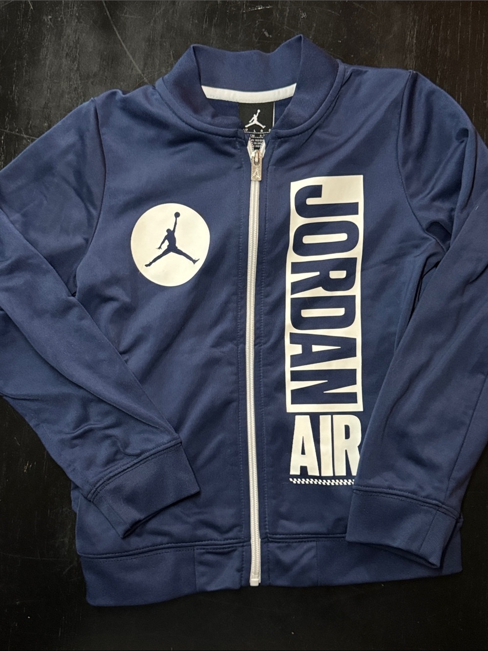 Jordan Boys' Navy Blue 'Jordan Air' Full-Zip Jacket